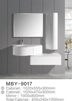 Bathroom Wash Basin Mirror Cabinet with Irregylar Shape Mirror