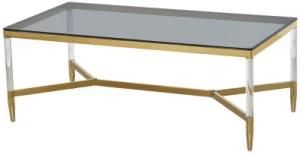 Mail Order Package End Table Mirror Gold Chrome Surface Side Table Stainless Steel Side End Table