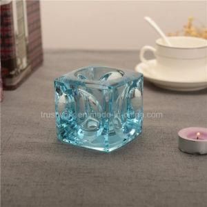 Natural Color Crystal Glass Candle Holder