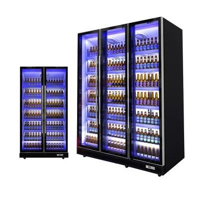 Vertical Refrigerated Display Cases /Upright Showcase with Glass Door/Store Refrigerator