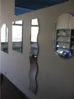 Irregular Shaped Silver Mirror Glass for Wall Mirrors, Bathroom Mirror