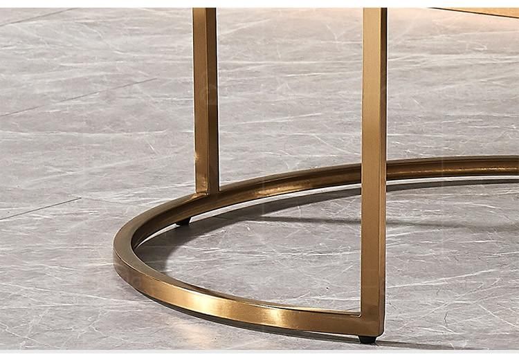 Wholesale Luxury Modern Tea Table Metal Living Room Furniture Center Table Fashion Home Coffee Table Set