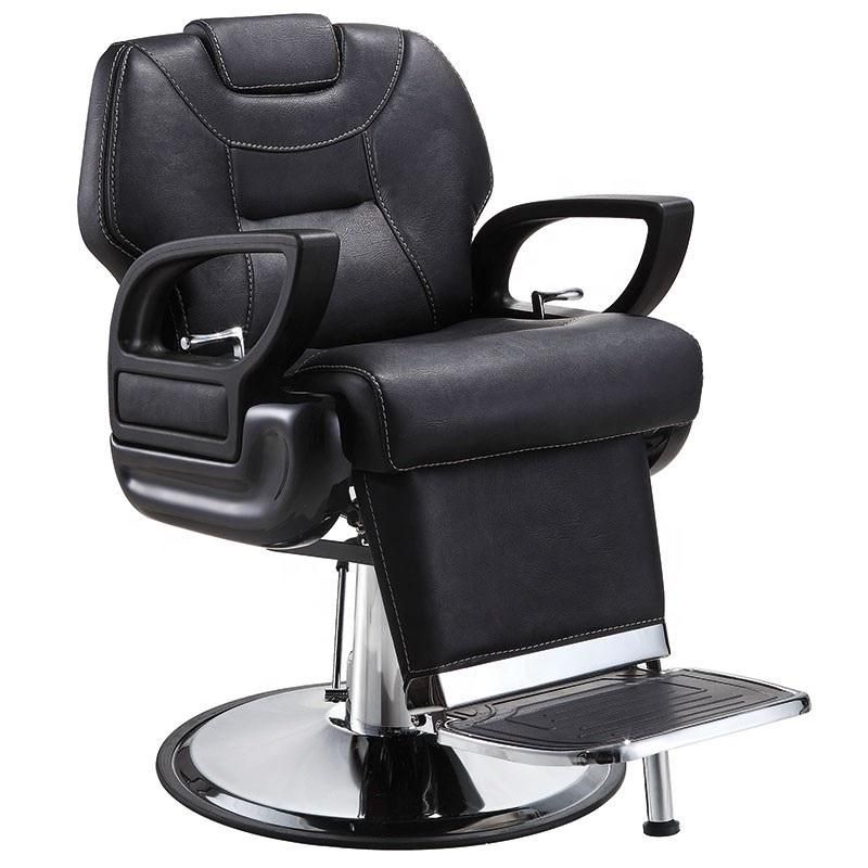 Hl-6085D Salon Barber Chair for Man or Woman with Stainless Steel Armrest and Aluminum Pedal