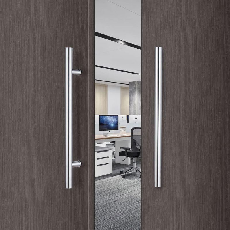 Stainless Steel 304 Door Hardware Accessories Handle Glass Door Pull Handle for Commercial Door