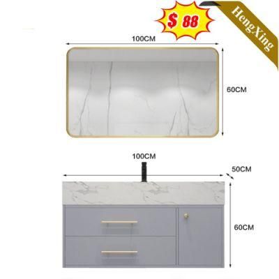 Modern Unique Cheap Stylish Good Sell Glass Basin Bathroom Cabinet with Mirror