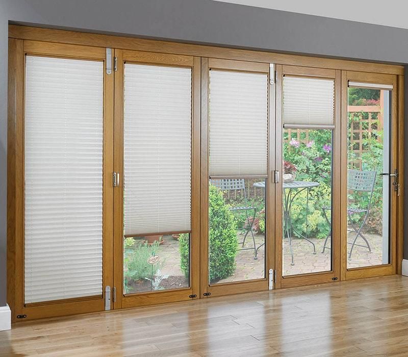 Built-in Blinds System Double Glass Window Blinds