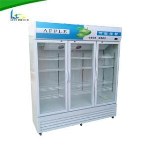 Professional Vertical Commercial Super Inner Multi- Glass Doors Cold Drink Cabinet