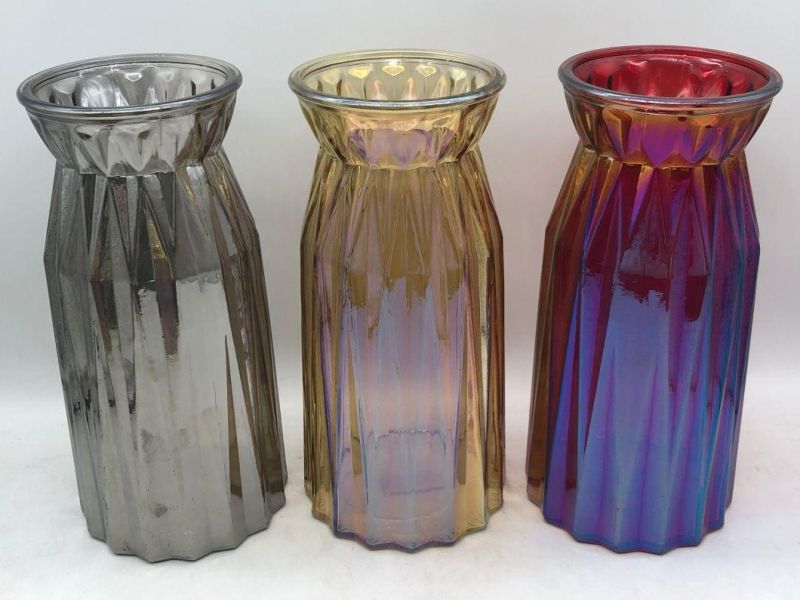 Glass Candle Holder in Different Color and Pattern