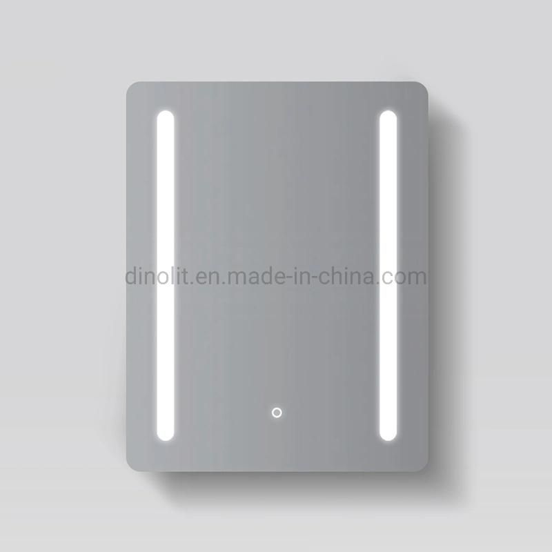 Rectangle Smart Simple Bathroom Mirror Illuminated Vanity Bath Mirror with LED Light