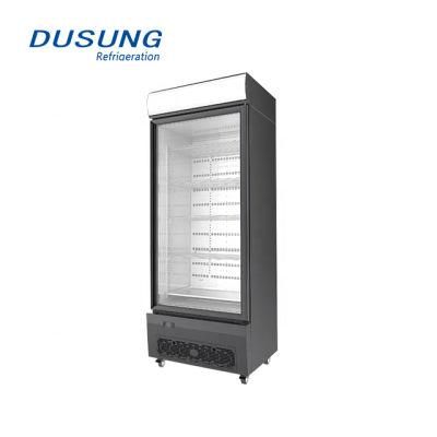 Commercial Glass Door Refrigerator Supermarket Upright Display Fridge Showcase