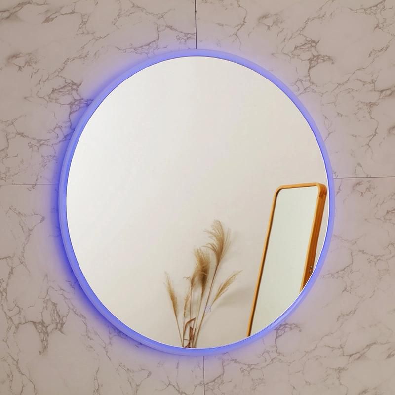 Modern Metal Jh Glass China Wall Mounted LED Bathroom Silver Mirror Factory