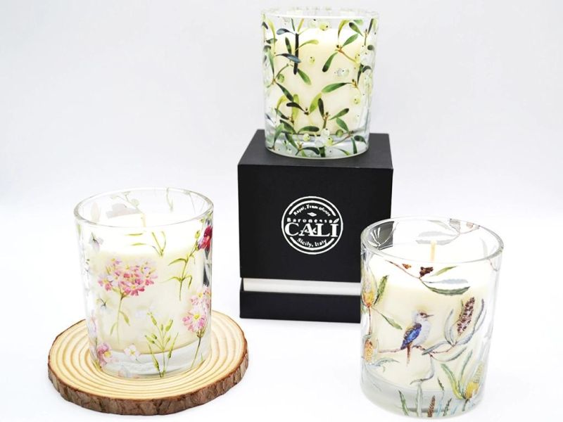 10 Oz Glass Candle Holder Luxury Candle Jars with Box Candle Holder Gift China Factory
