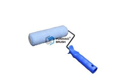 Blue Polyester Paint Roller Brush with Plastic Handle