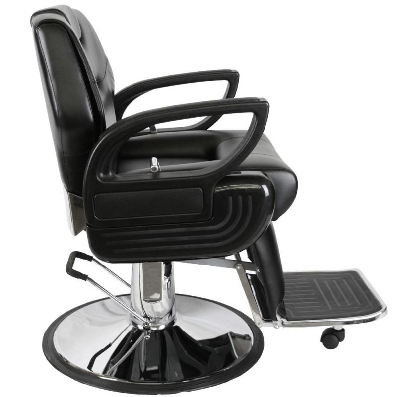 Hl-6085D Salon Barber Chair for Man or Woman with Stainless Steel Armrest and Aluminum Pedal