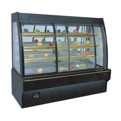 Cake Display Cabinets for Countertop Round Cake Showcase 0.9m Square Right Angle White