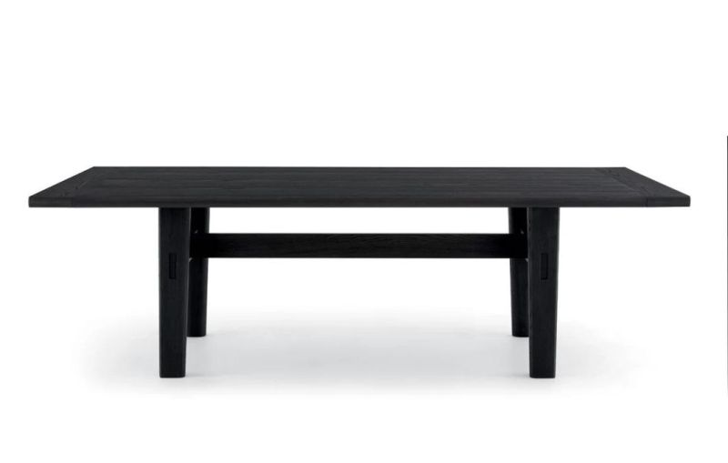 Pfd-005 Dining Table//MDF with Oak Venner Matte //Ash Wood Base