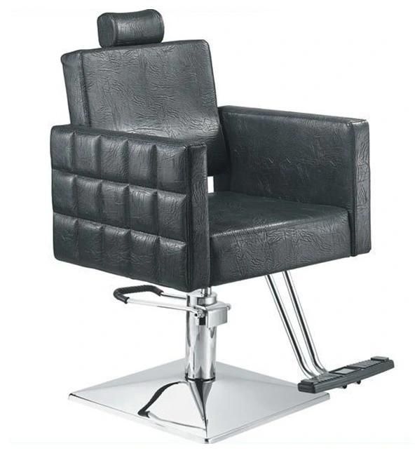 Hl-1168 Salon Barber Chair for Man or Woman with Stainless Steel Armrest and Aluminum Pedal