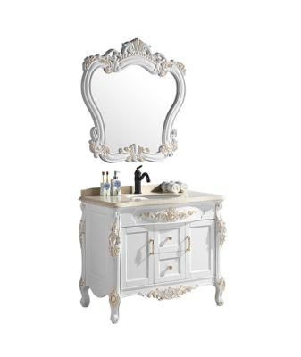 Bathroom Cabinet Vanity Euro Classic French Style Sink Solid Wood Bathroom Cabinet Vanity