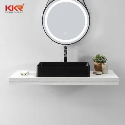 Round Anti-Fog Frameless LED Lighted Hotel Luxury Bathroom Mirror