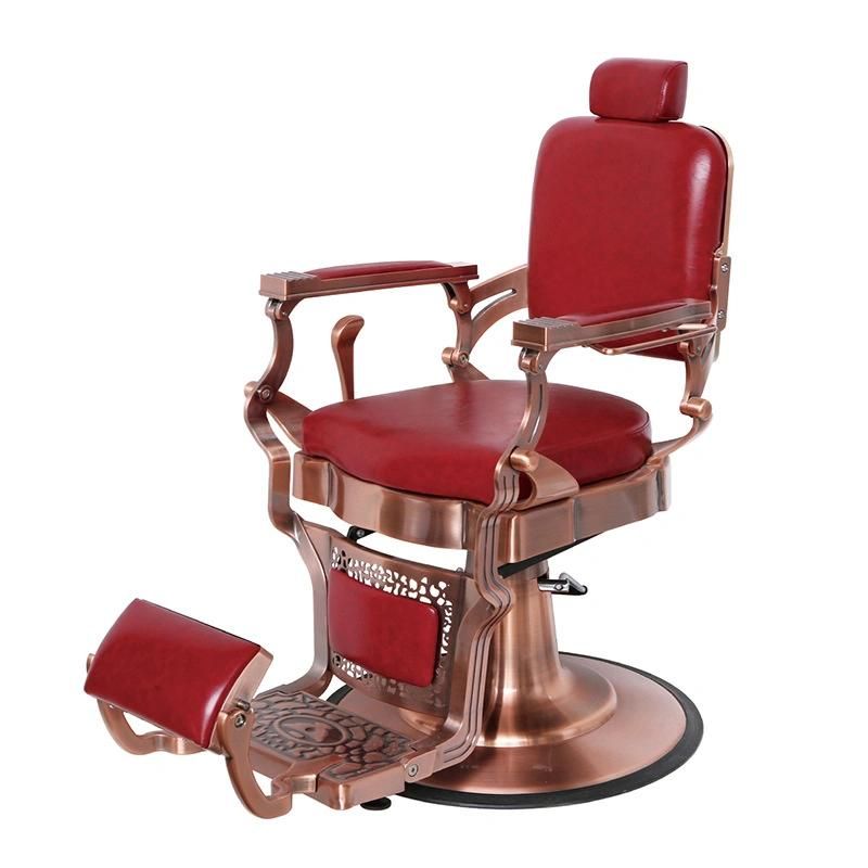 Hl-9259 Salon Barber Chair for Man or Woman with Stainless Steel Armrest and Aluminum Pedal