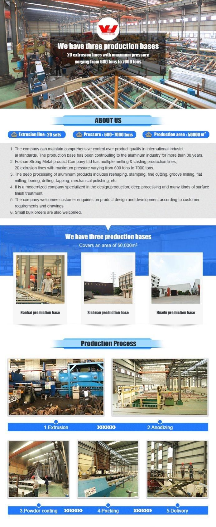 High Quality Customized Industrial Precision Decorative Square Tube Wardrobe Door Aluminum Profile